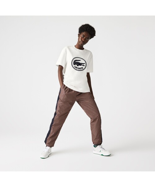 ラコステ　オーガニックコットン3DプリントクルーネックTシャツ LACOSTE（ラコステ） tシャツ オーガニックコットン3Dプリントクルー