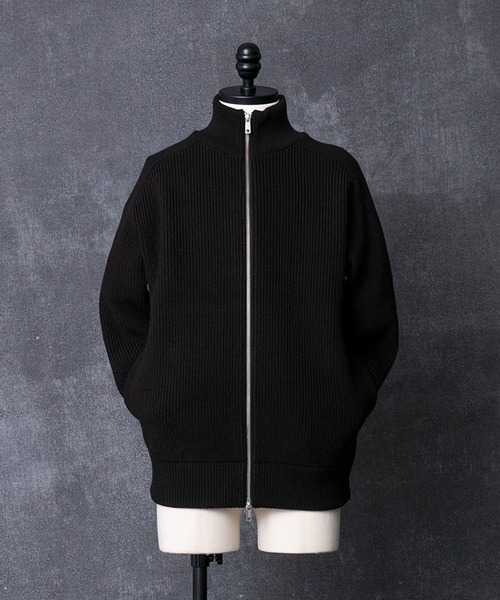 0円 大注目 ニット リブジップアップニット