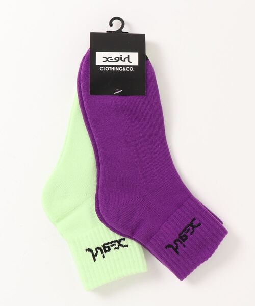 靴下 X Girl エックスガール Logo 2p Socks Zozotown Paypayモール店 通販 Paypayモール