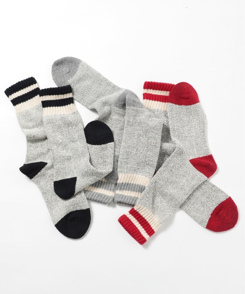 SETUP7（セットアップセブン） 靴下 「SETUP7」3足セットクルーライン