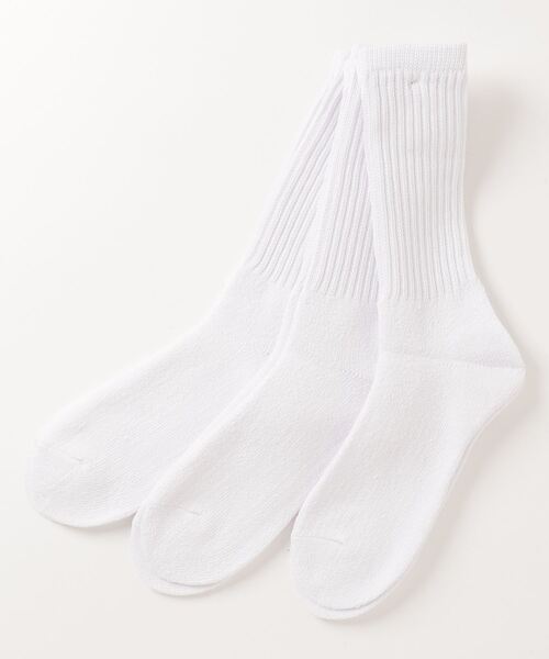 SETUP7（セットアップセブン） 靴下 「SETUP7」3足セットクルーライン