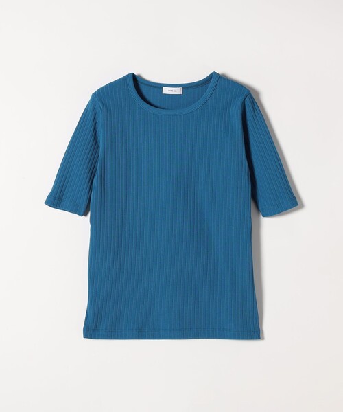 SHIPS any tシャツ any:「洗濯機可能」テレコ リブ ハーフ