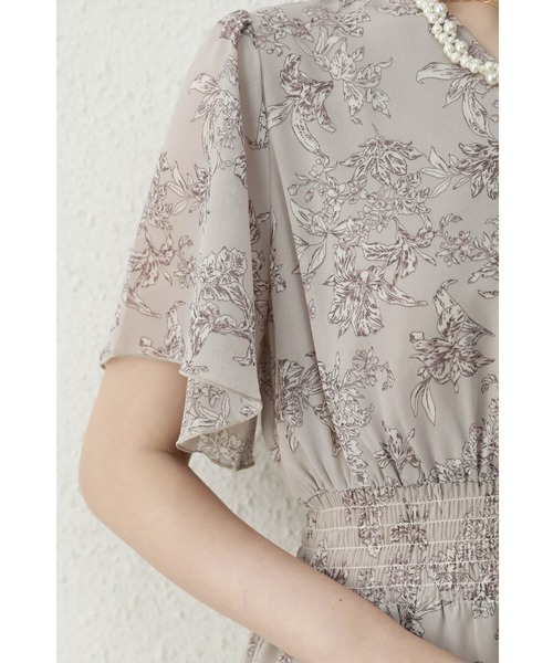 DT♪花柄 ロングシャツドレス ワンピース 関税込 シルク Ciad Cinderella ワンピース ロング 花柄ワンピース ロングワンピース