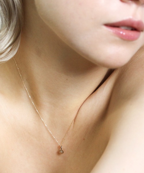 【ふぁ（断捨離中）♡ 】cui-cui ゴールドチェーンダイヤモンド cui-cui ネックレス ダイヤモンドネックレス | K10YG レディース