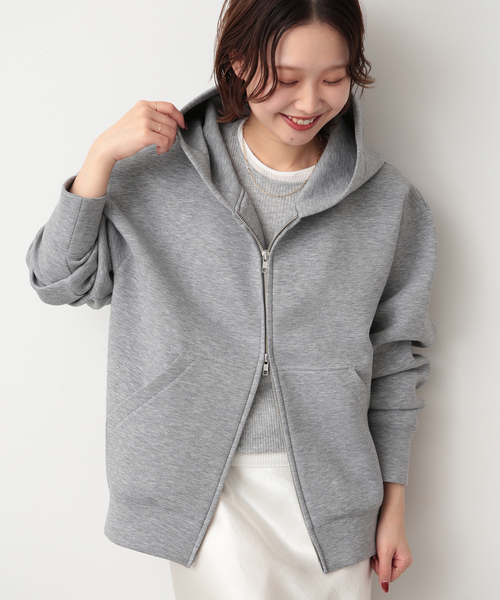 SLOBE IENA ボリュームZIPUP フーディ SLOBE IENA パーカー ボリュームジップアップフーディー