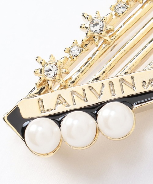 半額 50％OFFの通販 Bleu en LANVIN ブローチ ブローチ ハープモチーフ セサンパ アクセサリー