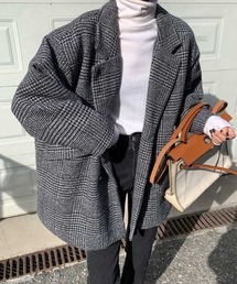 DIAVEL ジャケット テーラードジャケット チェック柄ダブルハーフ