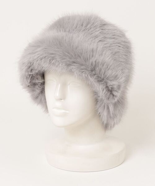 Ritomo De Ricco 帽子 ハット ふわふわファーバケットハット