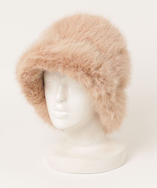 Ritomo De Ricco 帽子 ハット ふわふわファーバケットハット