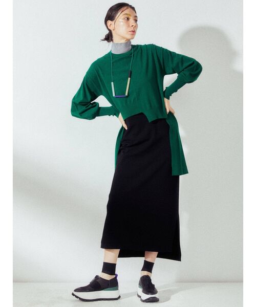 UN3D.」 コンビワンピース 36 グリーン レディース : 79946874  