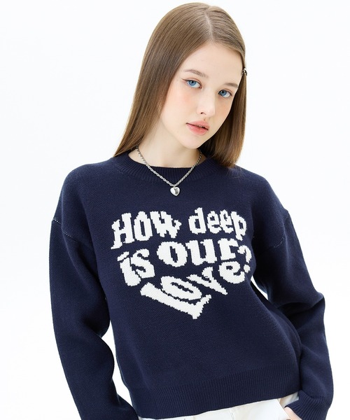 ニット セーター OW / MV / MZ LOVE KNIT レディース LUVISTRUE ニット セーター OW / MV MZ LOVE KNIT レディース