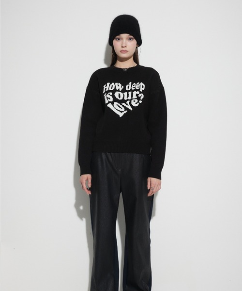 ニット セーター OW / MV / MZ LOVE KNIT レディース LUVISTRUE ニット セーター OW / MV MZ LOVE KNIT レディース