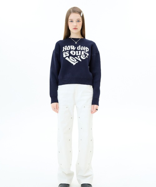 ニット セーター OW / MV / MZ LOVE KNIT レディース LUVISTRUE ニット セーター OW / MV MZ LOVE KNIT レディース