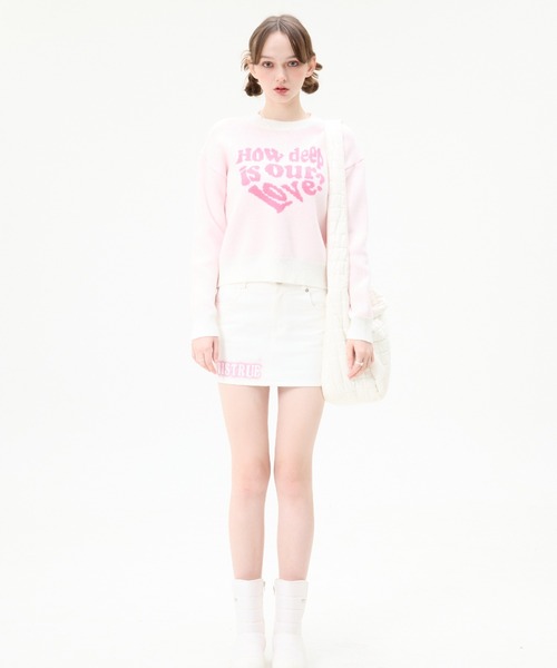 ニット セーター OW / MV / MZ LOVE KNIT レディース LUVISTRUE ニット セーター OW / MV MZ LOVE KNIT レディース