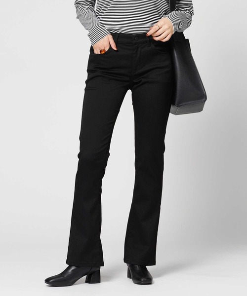 ODD STUDIO パンツ LAYERED BOOTCUT JERSEY PANTS レディース