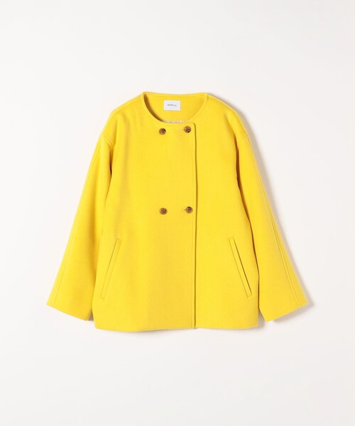 SHIPS any」 ノーカラージャケット ONE SIZE イエロー レディース 