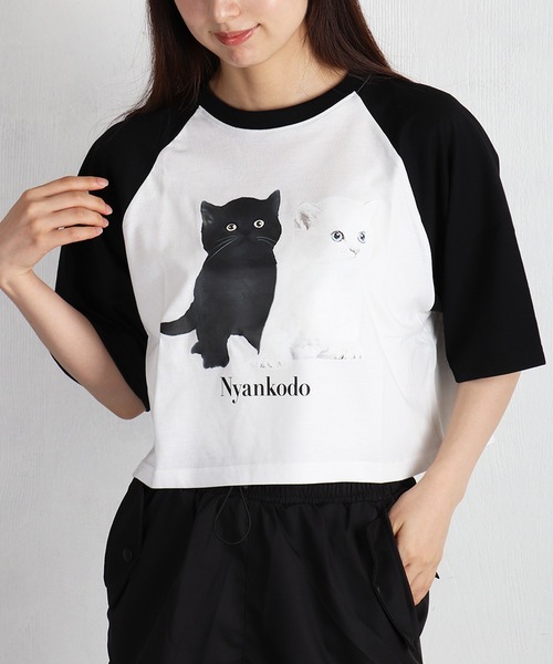 WESTSEA（ウエストシー） tシャツ 半袖 神保町にゃんこ堂 子猫プリント