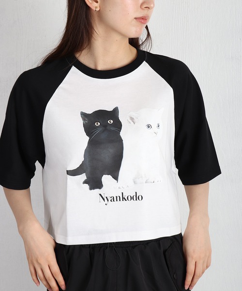 WESTSEA（ウエストシー） tシャツ 半袖 神保町にゃんこ堂 子猫プリント
