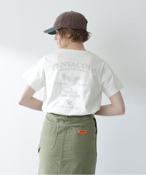 tシャツ 「直営店限定」FADE WASHＴ-SHIRT ”PENSACOLA”/フェイドウォッシュTシャツ”ペンサコーラ レディース