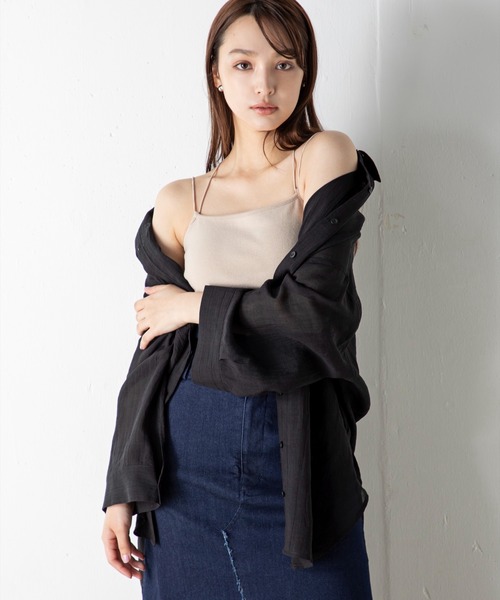 ブラウス シャツ 「WEB限定」-CIEL'AIR- リネンビッグシャツ レディース MILLION CARATS ブラウス シャツ 「WEB限定」-CIEL'AIR- リネン