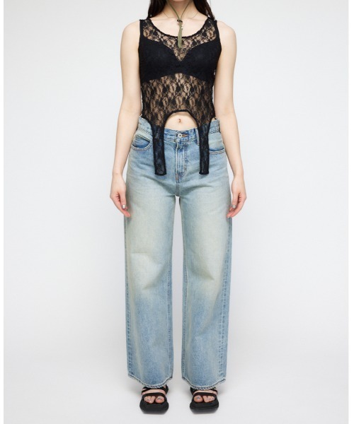 LAGUA GEM（ラグアジェム） タンクトップ ノースリーブ FLOR LACE