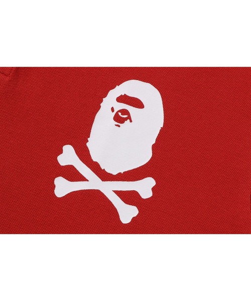 A BATHING APE ポロシャツ CROSSBONE POLO M メンズ : ZOZOTOWN