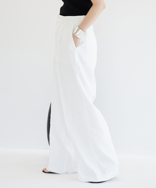 Deuxieme Classe ★現行完売品★*Linen ワイドパンツ Deuxieme Classe スラックス パンツ 追加*Summer ワイドパンツ