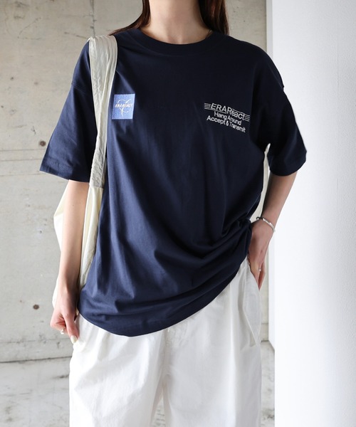 ANME tシャツ ERAReactエンブロイダリーロゴ半袖Tシャツ