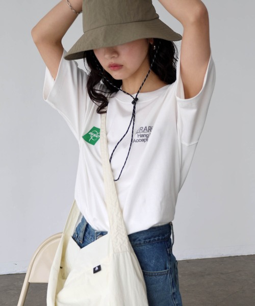 ANME tシャツ ERAReactエンブロイダリーロゴ半袖Tシャツ
