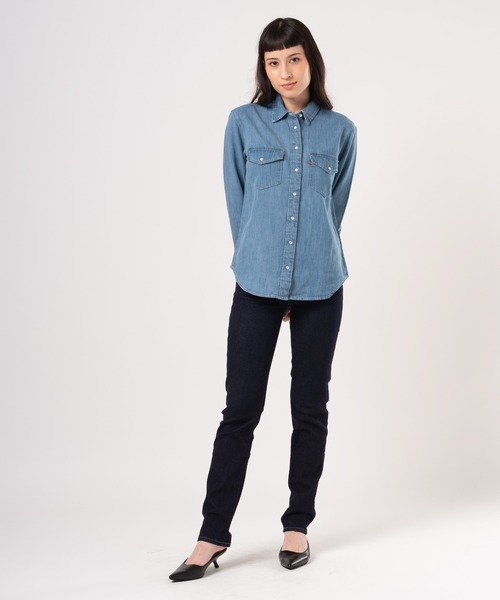 LEVIS ローライズデニムジーンズ ストレート インディゴブルー/PW29 Levi's（リーバイス） ジーンズ デニム デニムパンツ 724 ハイライズ