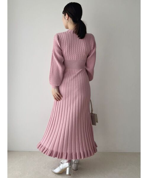 MERCURYDUO（マーキュリーデュオ） ワンピース ケーブルプリーツフレア