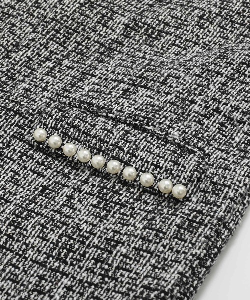 Fit more（フィットモア） サロペット オーバーオール パール付