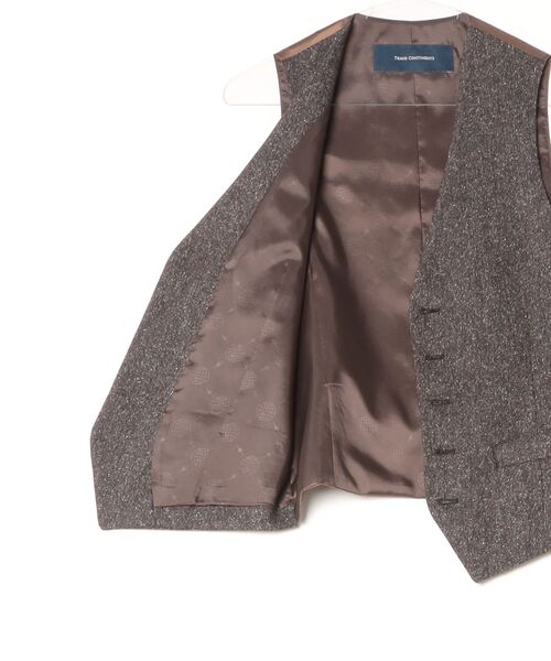 TRANS CONTINENTS（トランスコンチネンツ） スーツ ベスト シルク混