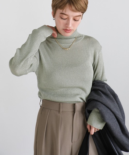 select MOCA（セレクトモカ） ニット セーター ラメリブハイネック