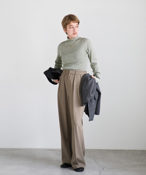 select MOCA（セレクトモカ） ニット セーター ラメリブハイネック