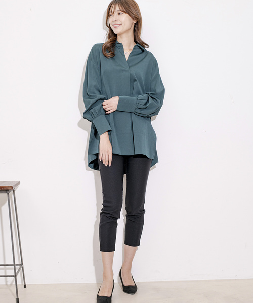 JAYRO ブラウス シャツ スキッパーVネックシャツブラウス