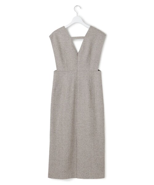 美品！シルクネップヘリンボーン オールインワン ワンピース 23区（ニジュウサンク） ワンピース シルクネップヘリンボーン