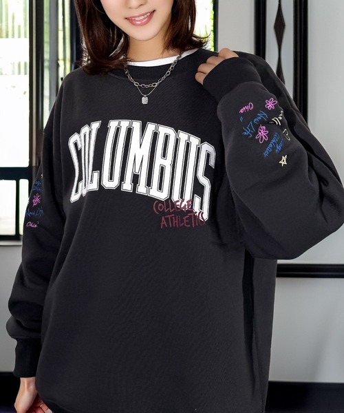 CANDEL ビューティートレーナー Candlestick トレーナー スウェット ふんわり 着やすい レトロ