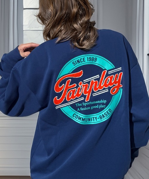 トレーナー スウェット 袖も映える レトロ スウェット トレーナー 韓国 ファッション レディース メンズ | Candlestick | 18