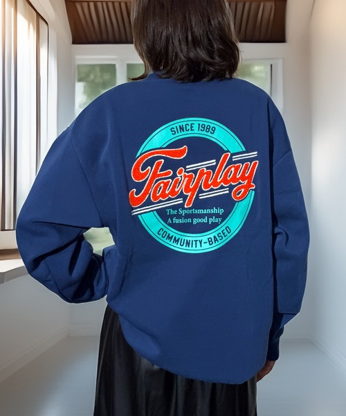 トレーナー スウェット 袖も映える レトロ スウェット トレーナー 韓国 ファッション レディース メンズ | Candlestick | 28