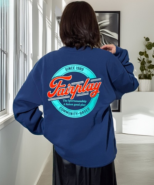 トレーナー スウェット 袖も映える レトロ スウェット トレーナー 韓国 ファッション レディース メンズ | Candlestick | 30