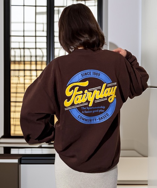 トレーナー スウェット 袖も映える レトロ スウェット トレーナー 韓国 ファッション レディース メンズ | Candlestick | 24