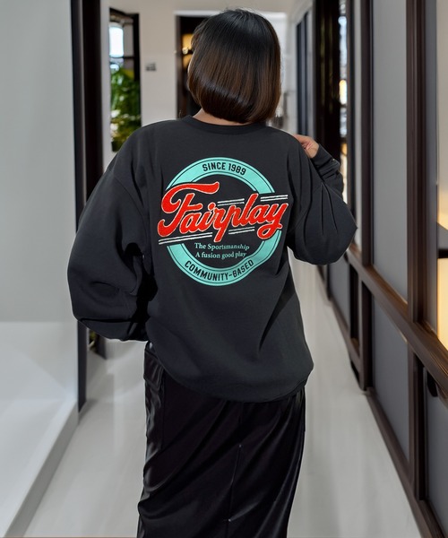 トレーナー スウェット 袖も映える レトロ スウェット トレーナー 韓国 ファッション レディース メンズ | Candlestick | 20