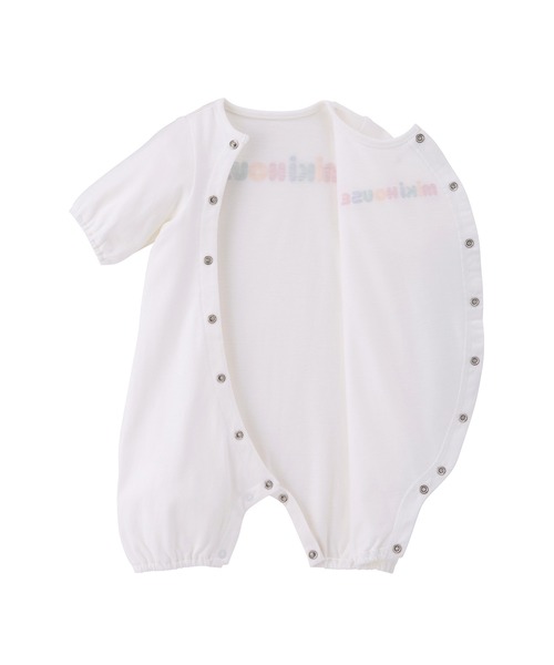 MIKI HOUSE（ミキハウス） ベビー服 ロンパース バックロゴ柄