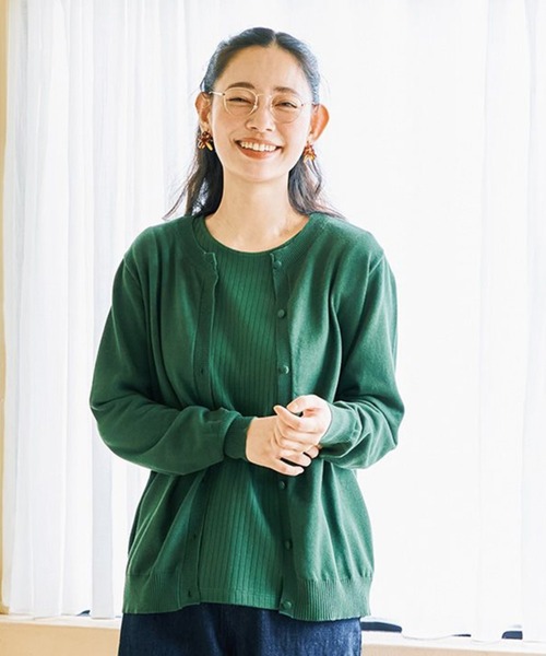 カーディガン ａｎｄ　ｍｙｅｒａ　カーディガンとＴシャツのアンサンブルセット レディース