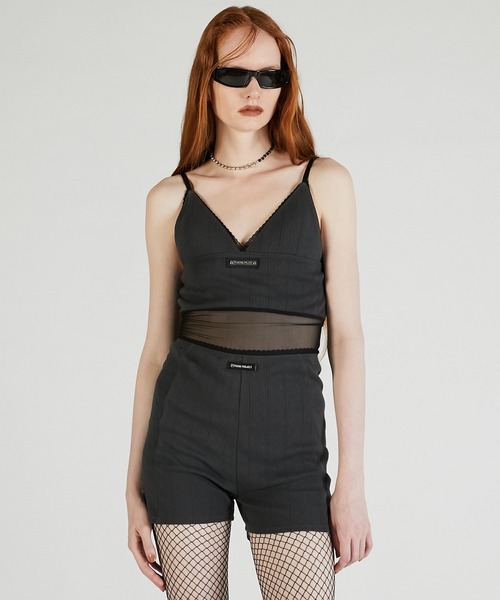 キャミソール アイレットレースシアーキャミ / Eyelet lace Sheer camisole
