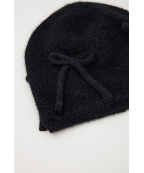 SLY ニット帽 ニットキャップ RIBBON SHAGGY BEANIE リボン
