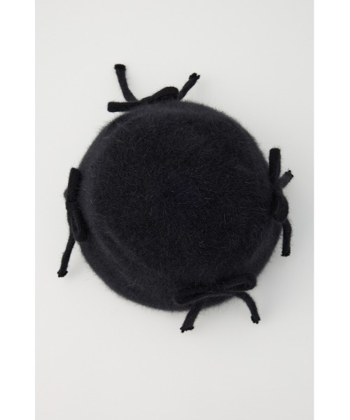 SLY ニット帽 ニットキャップ RIBBON SHAGGY BEANIE リボン