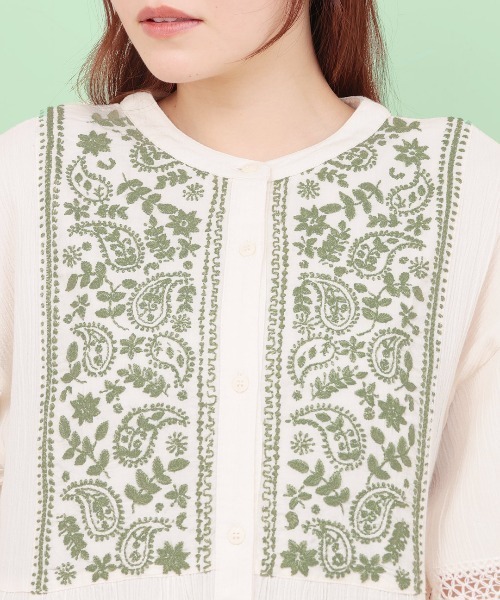 チチカカ（TITICACA） ワンピース Rico クレープペイズリー刺繍