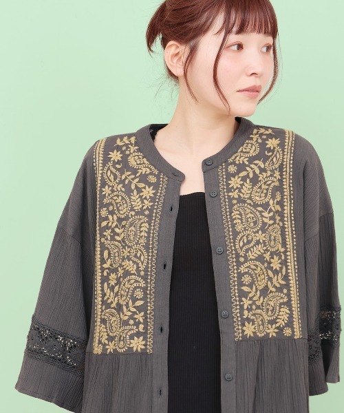 チチカカ（TITICACA） ワンピース Rico クレープペイズリー刺繍
